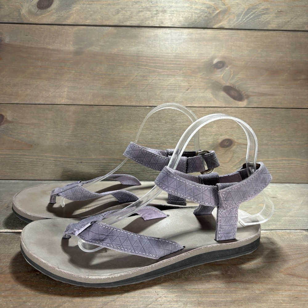 teva original diamond womens size 8 shoes purple slingback thong comfort sandals